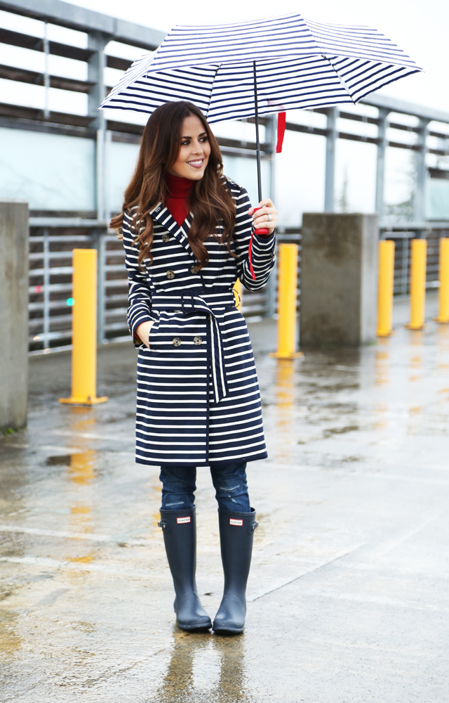striped boden trench coat for spring