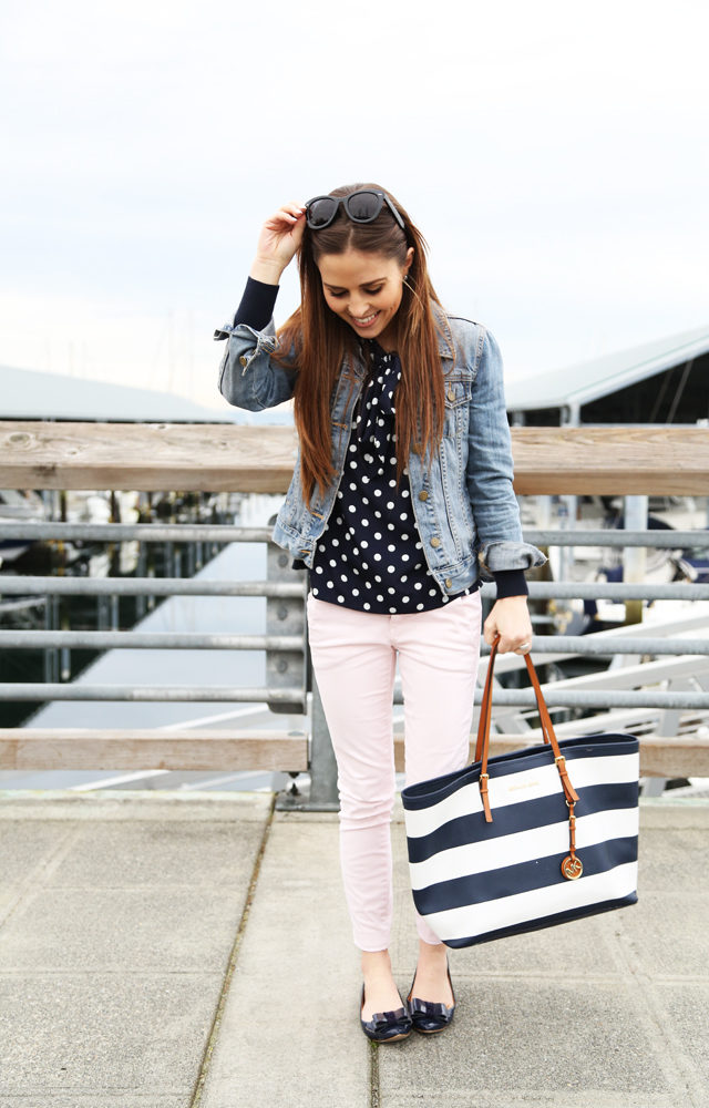 navy and pink outfit - dress cori lynn