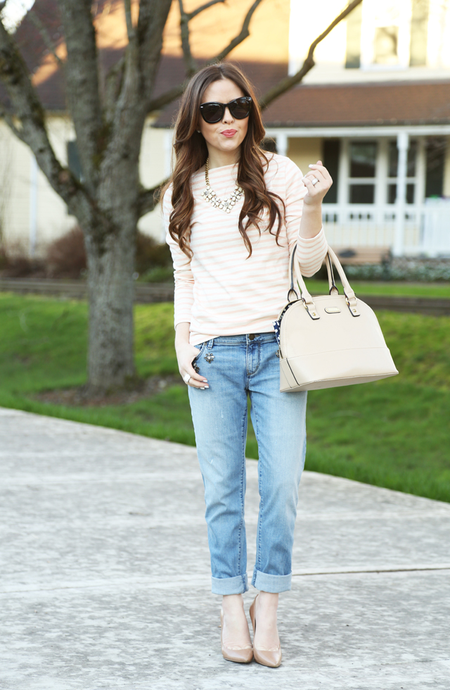 transitional spring outfit