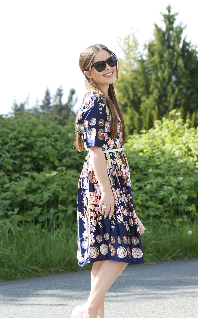 silky floral summer dress