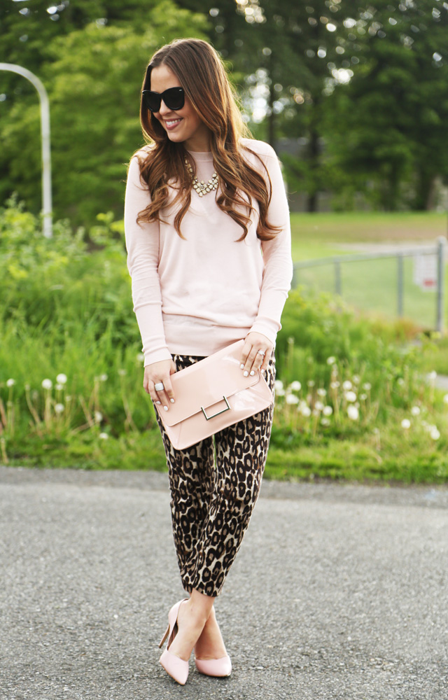 soft pink and leopard for spring