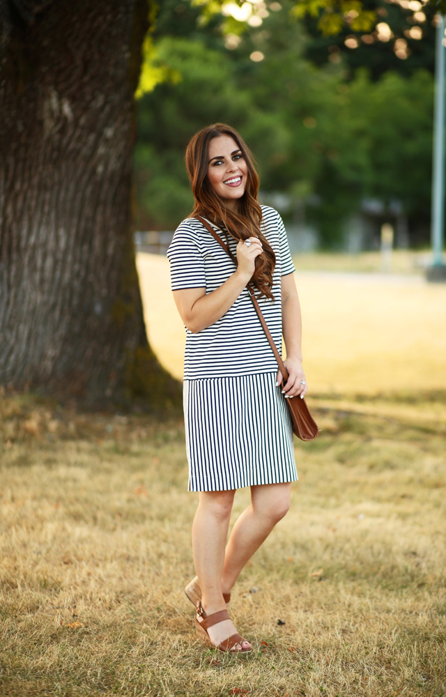 striped dress for summer