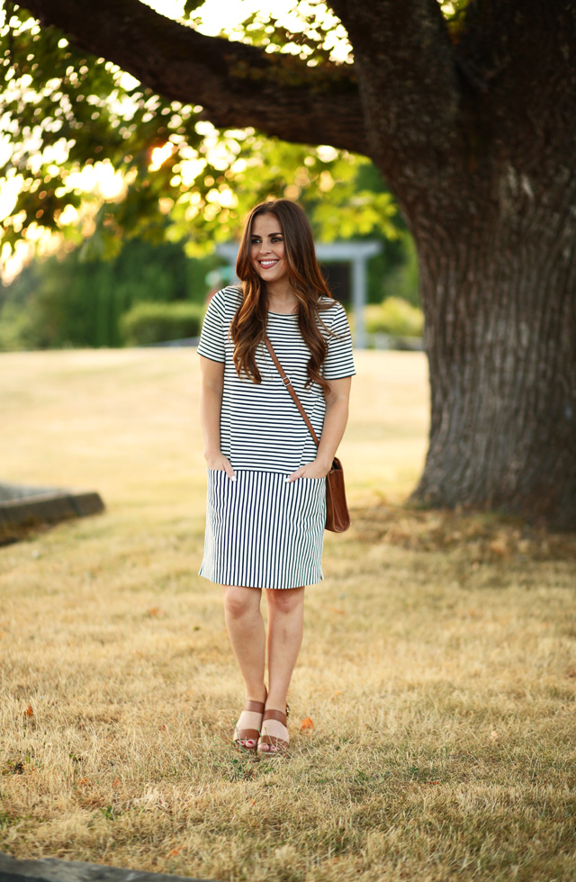 summer stripes. - dress cori lynn