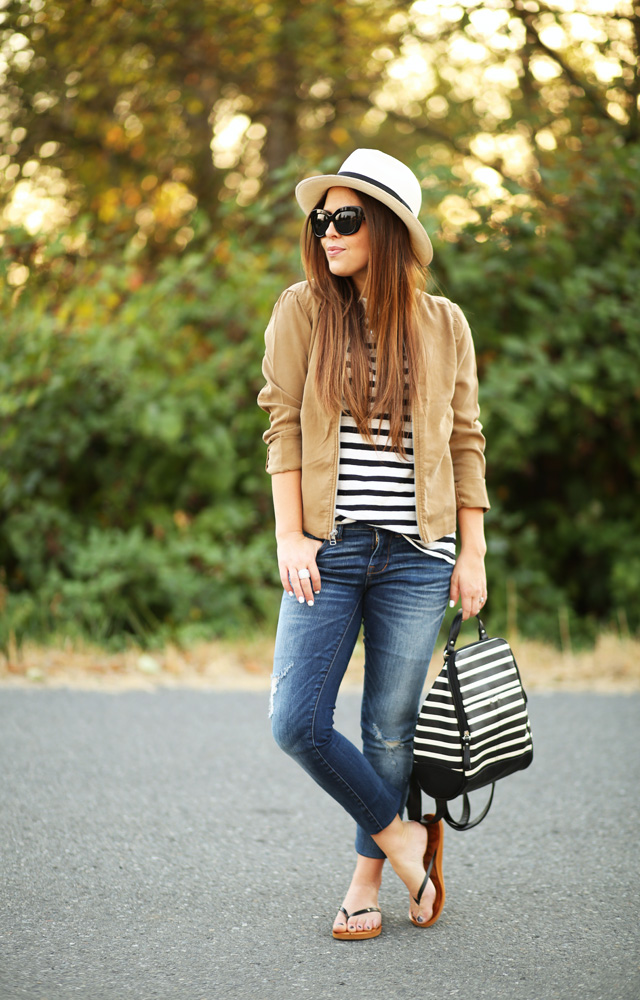 jeans and stripes