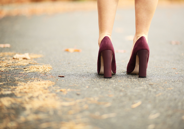 burgundy heels