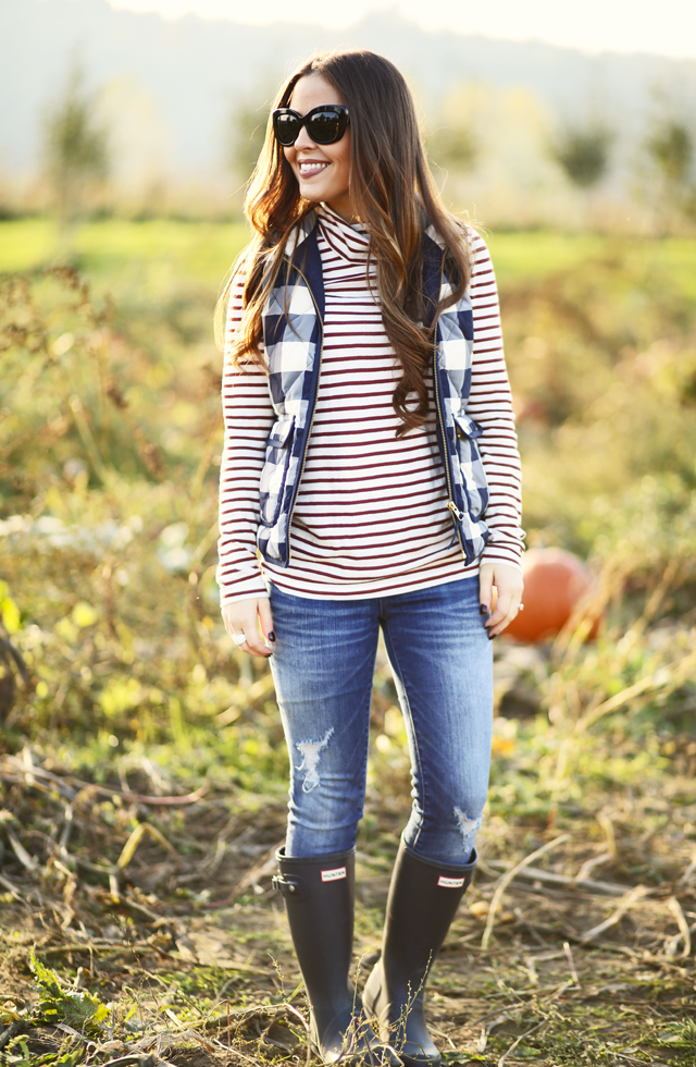 Dress with hot sale hunter boots