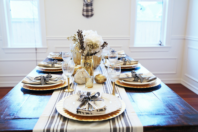all set, tables ready for thanksgiving