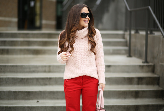pink and red v-day outfit