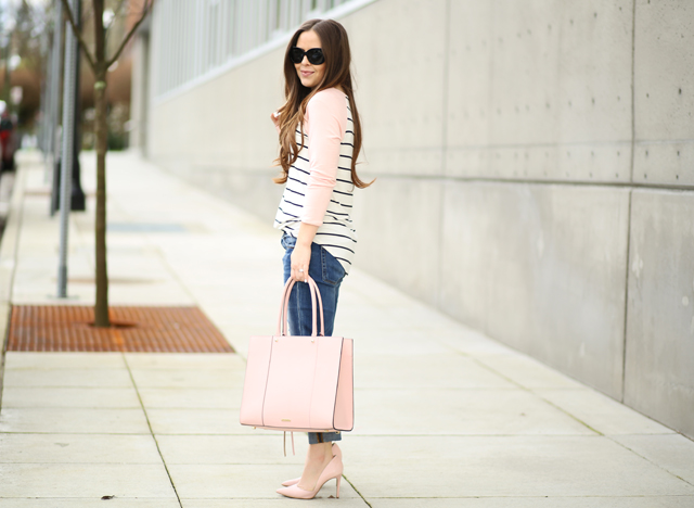casual spring outfit pink