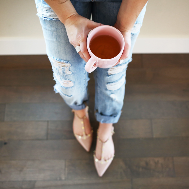 ripped jeans and tea