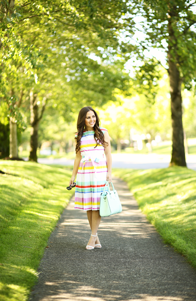 candy stripe summer dress