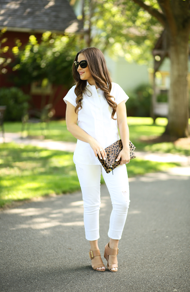 white on white. - dress cori lynn