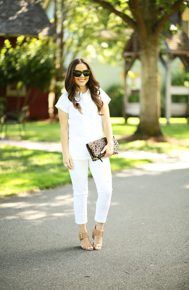 white on white with leopard