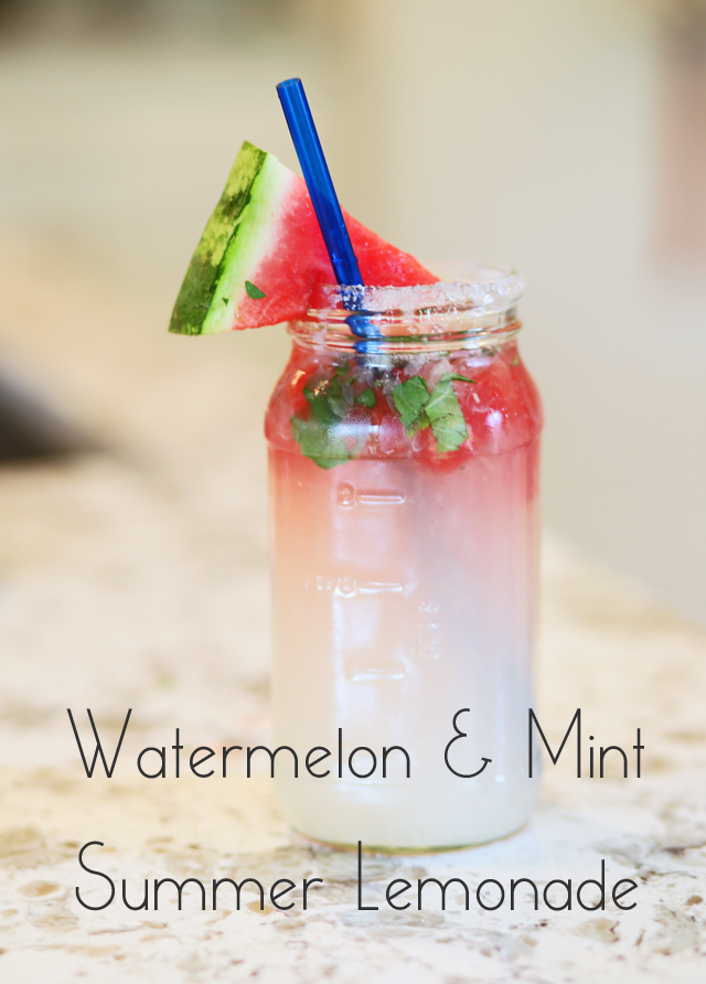 watermelon and mint summer lemonade