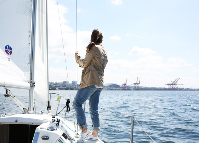 sailing through the sound