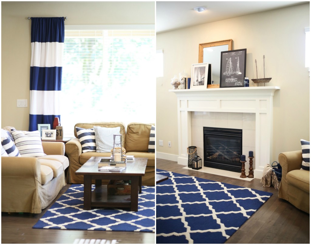 nautical shabby chic living room