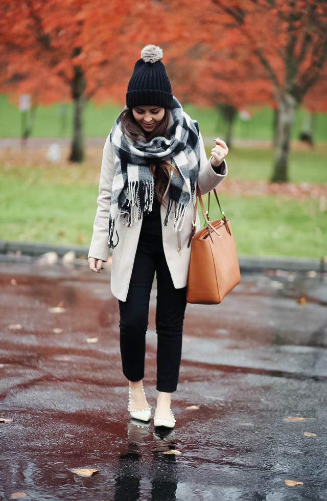 black-hat-with-tan-coat-checkered-scarf-2