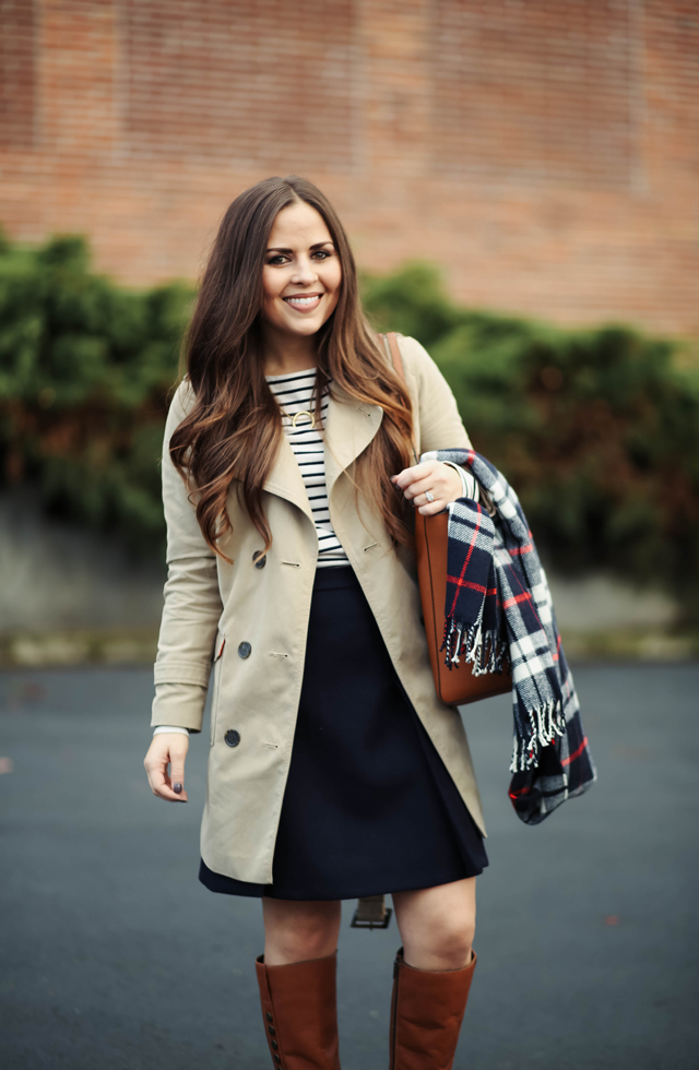 trench-coat-with-sailor-skirt-riding-boots
