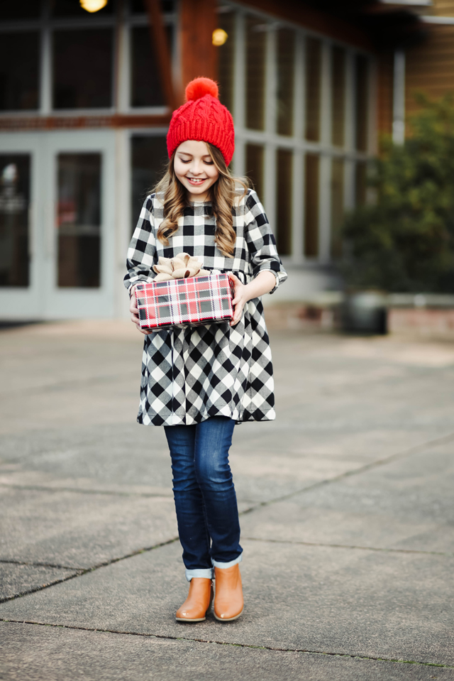 red-pom-beanie-and-buffalo-check-for-a-tween