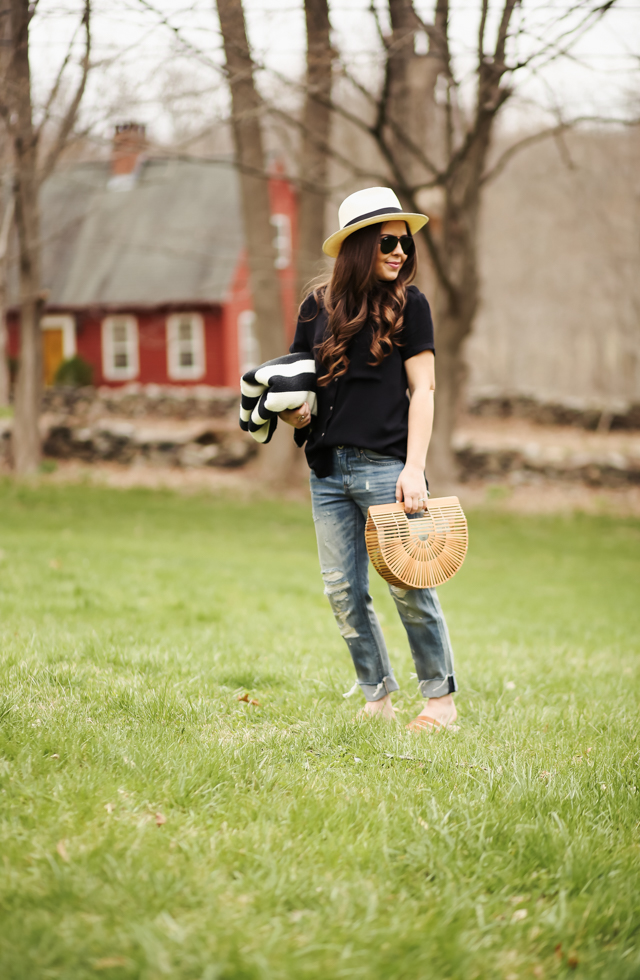 off duty denim with Lucky Brand. dress cori lynn