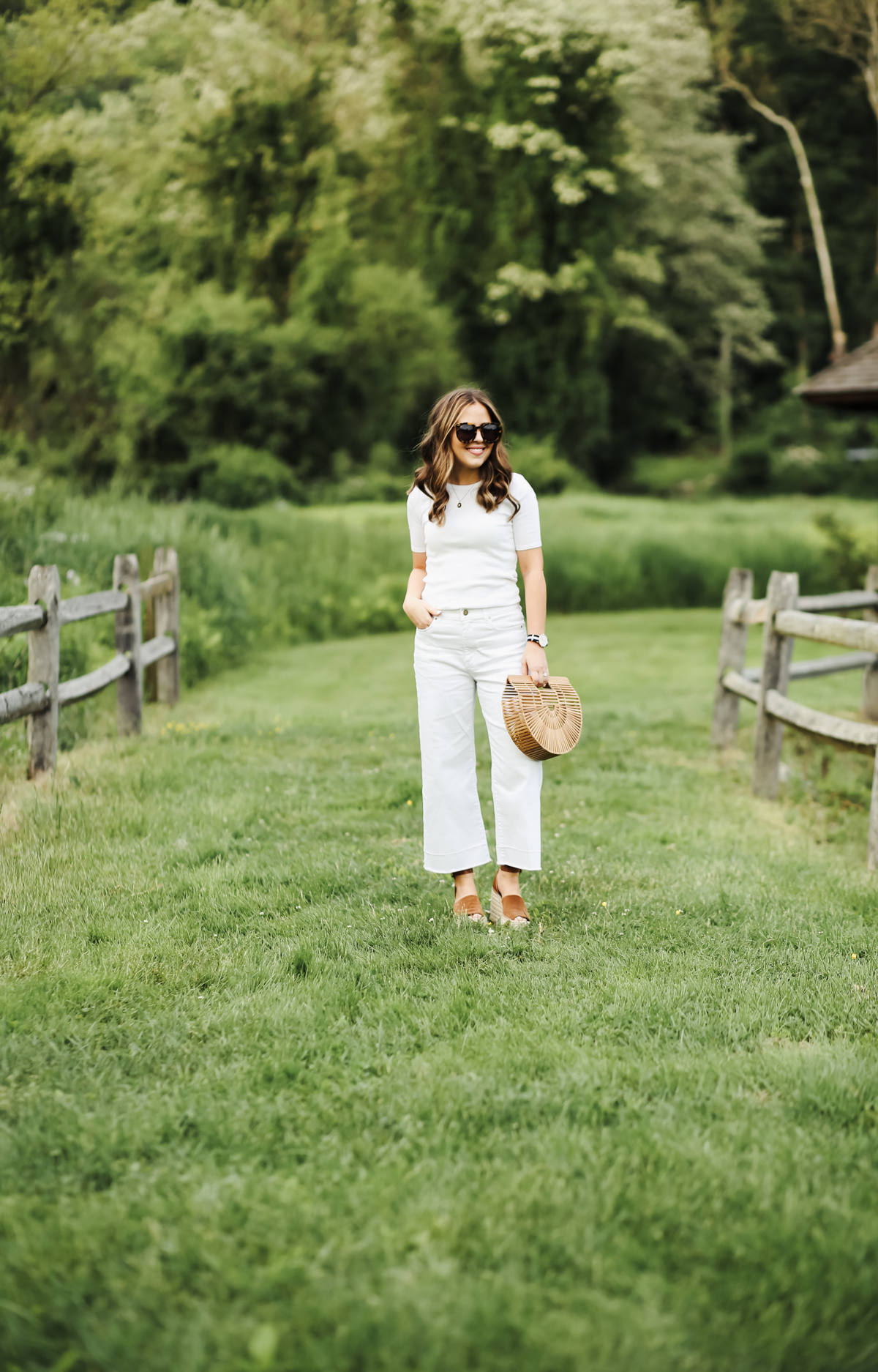 how to wear all white. dress cori lynn