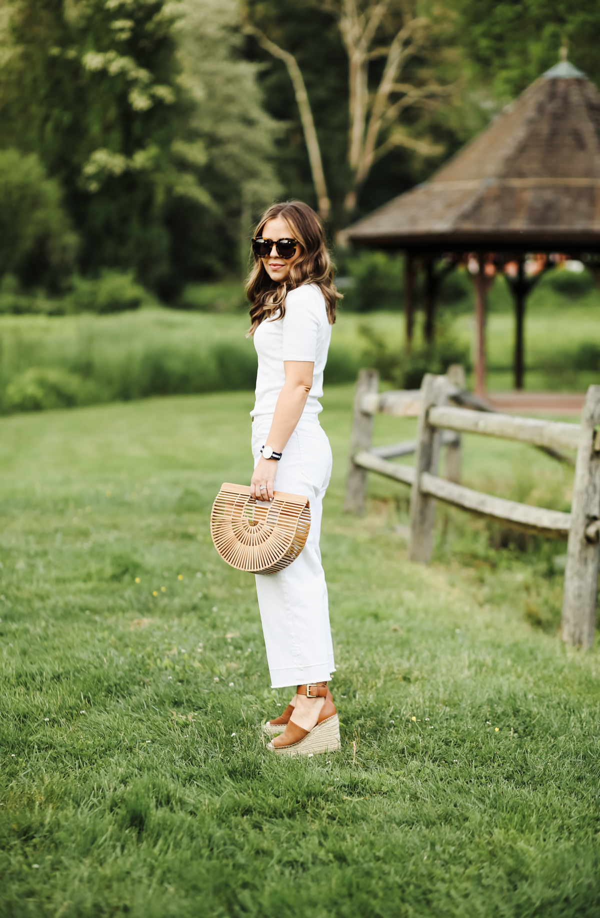 how to wear all white. dress cori lynn