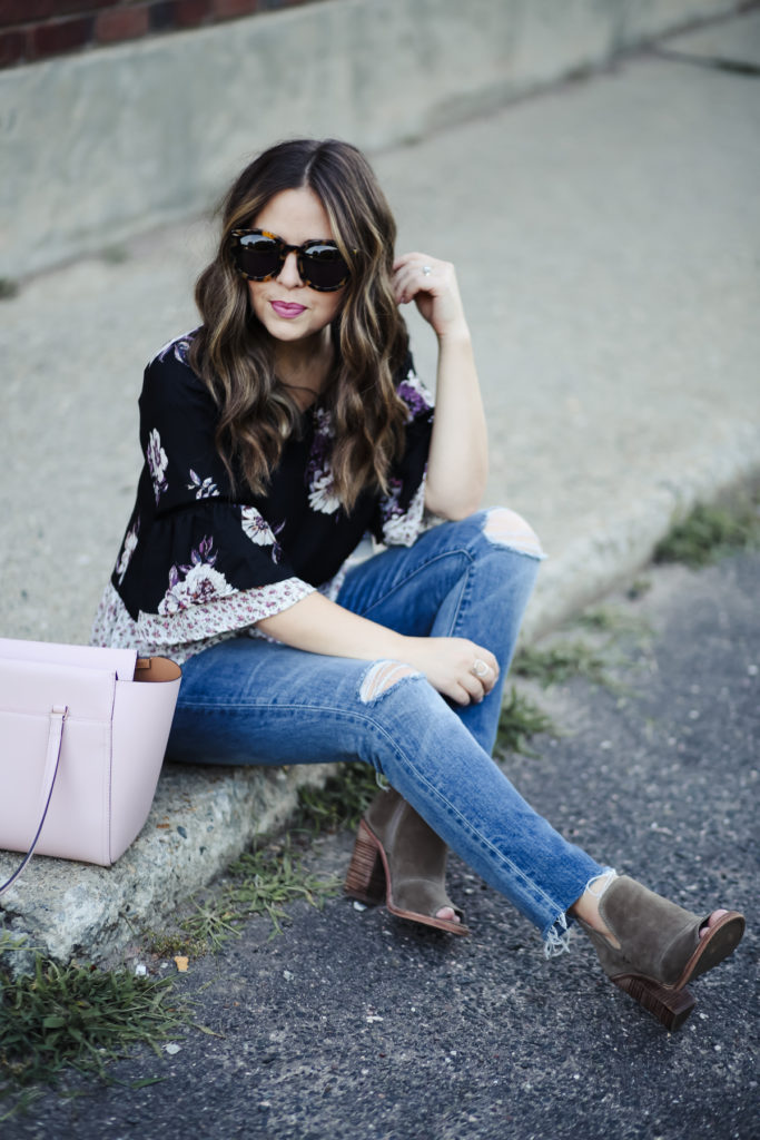 florals for fall with Nordstrom. - dress cori lynn