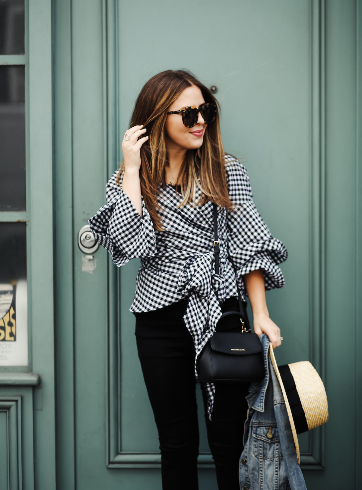 gingham in paris. - dress cori lynn