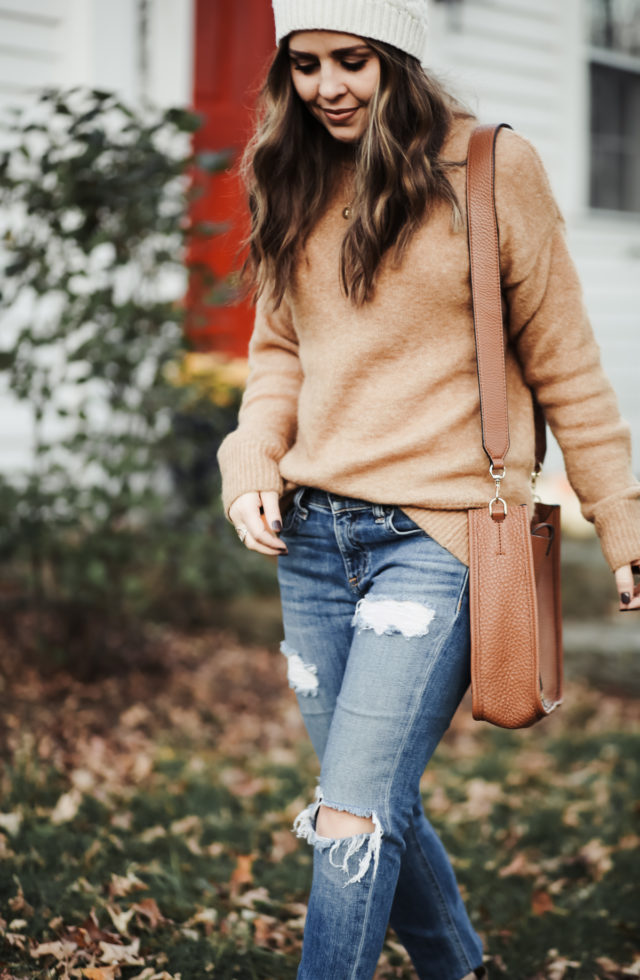 4 tips for styling oversized sweaters. - dress cori lynn