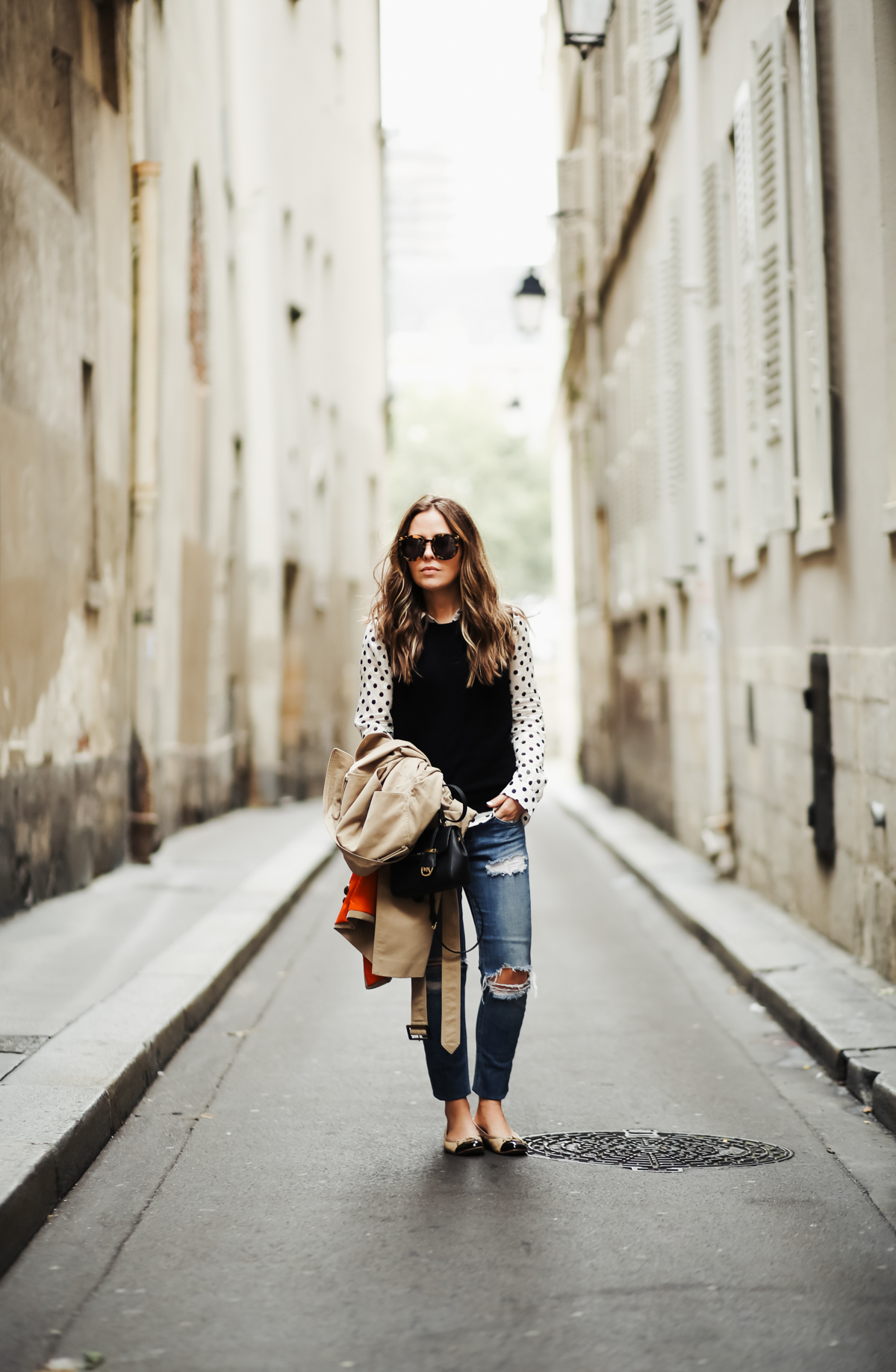 polka dots in paris: a few thoughts on capsule packing. - dress cori lynn