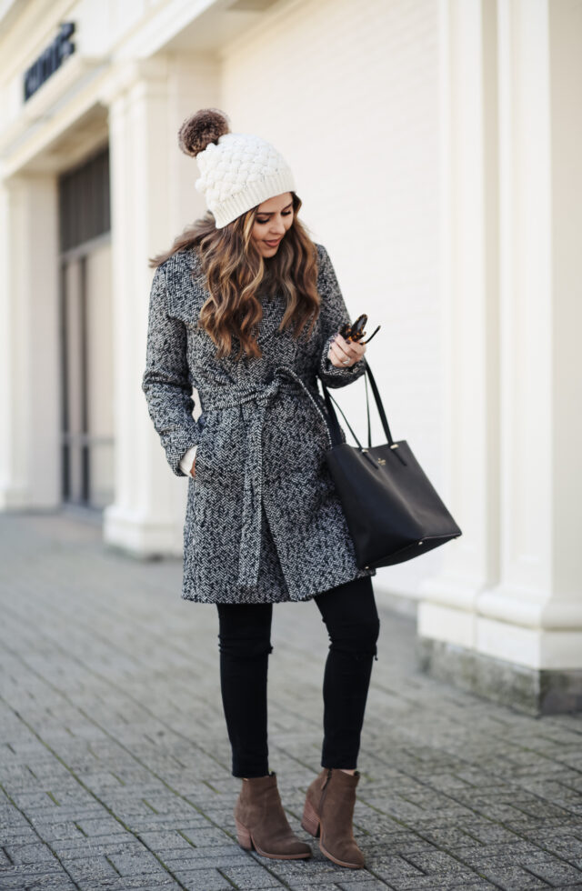 Ann taylor hotsell herringbone coat