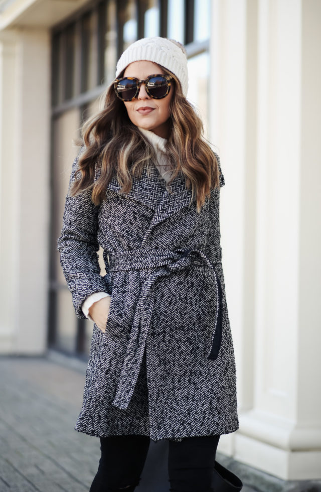 Ann taylor hotsell herringbone coat