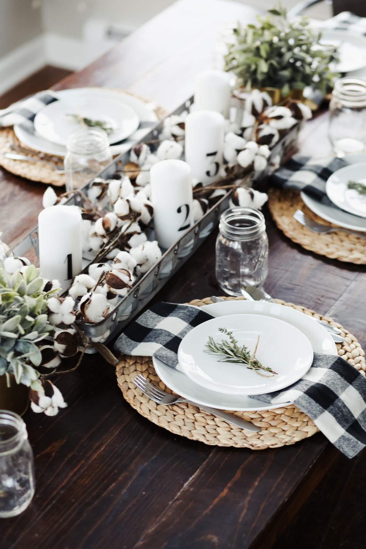 modern farmhouse thanksgiving tablescape - dress cori lynn