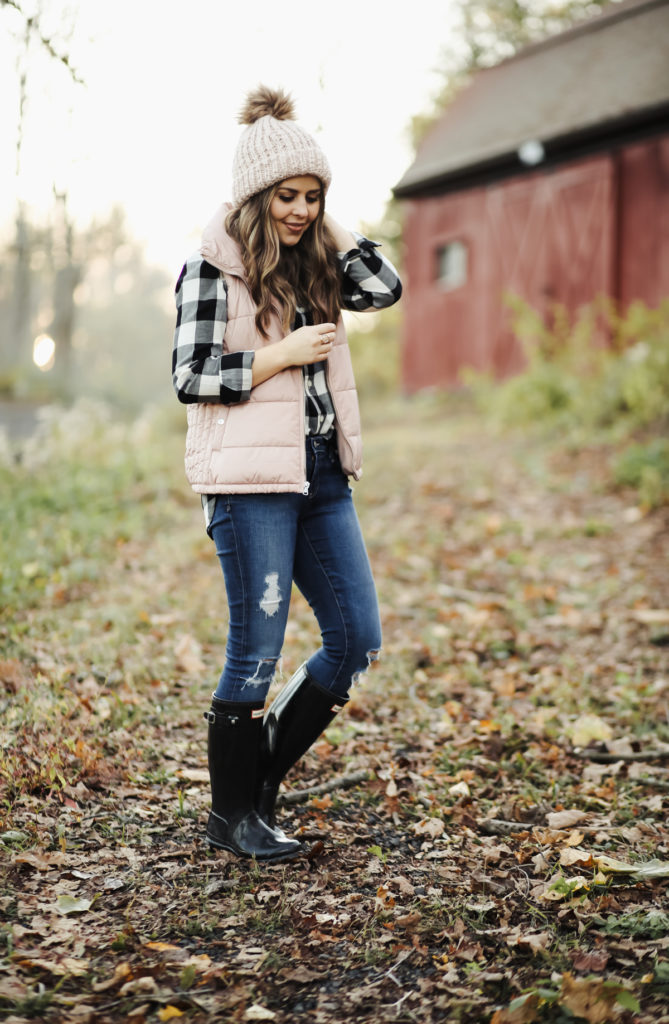 cozy outfits series: puffer vests. - dress cori lynn