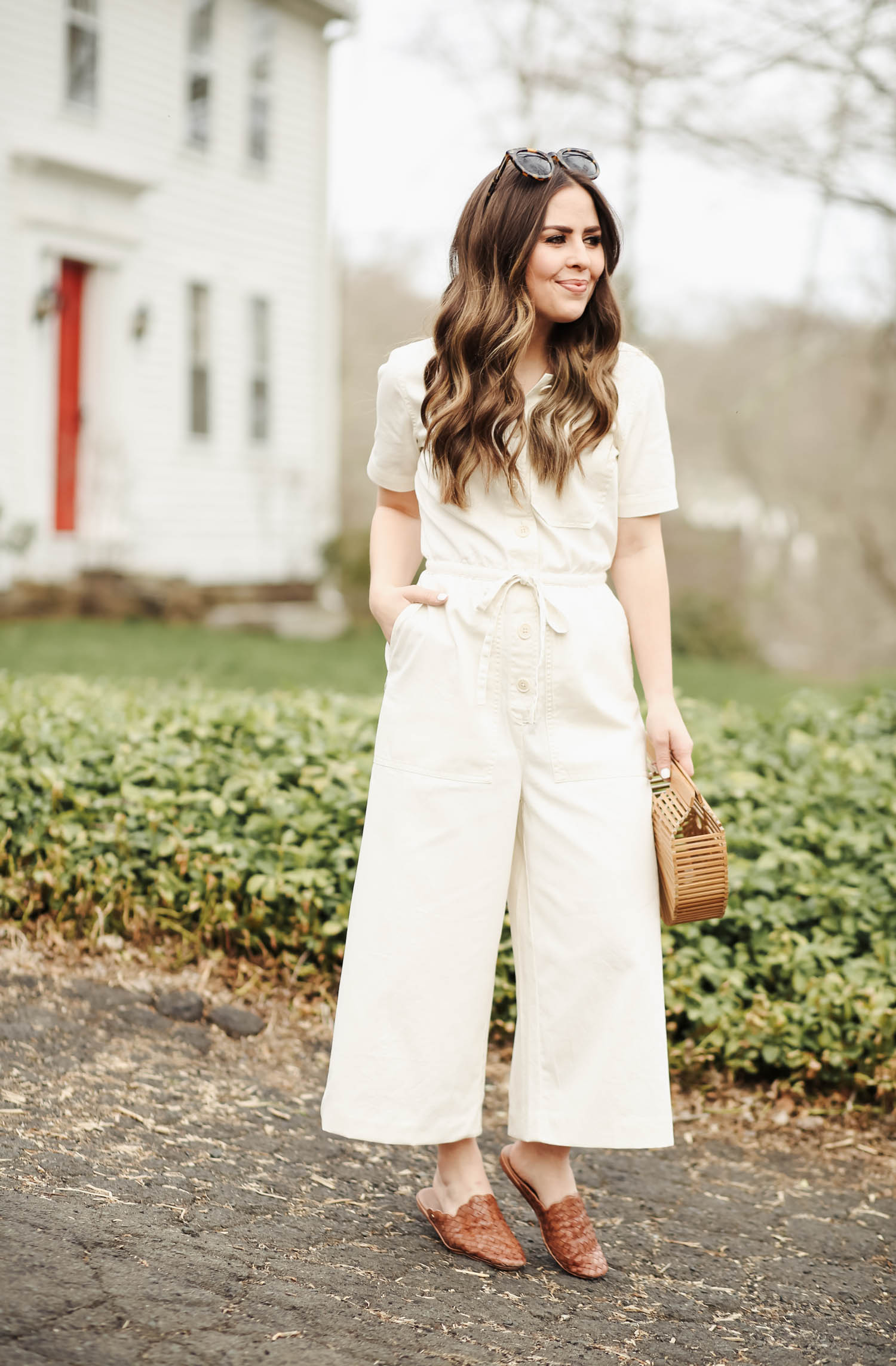 Madewell white jumpsuit on sale