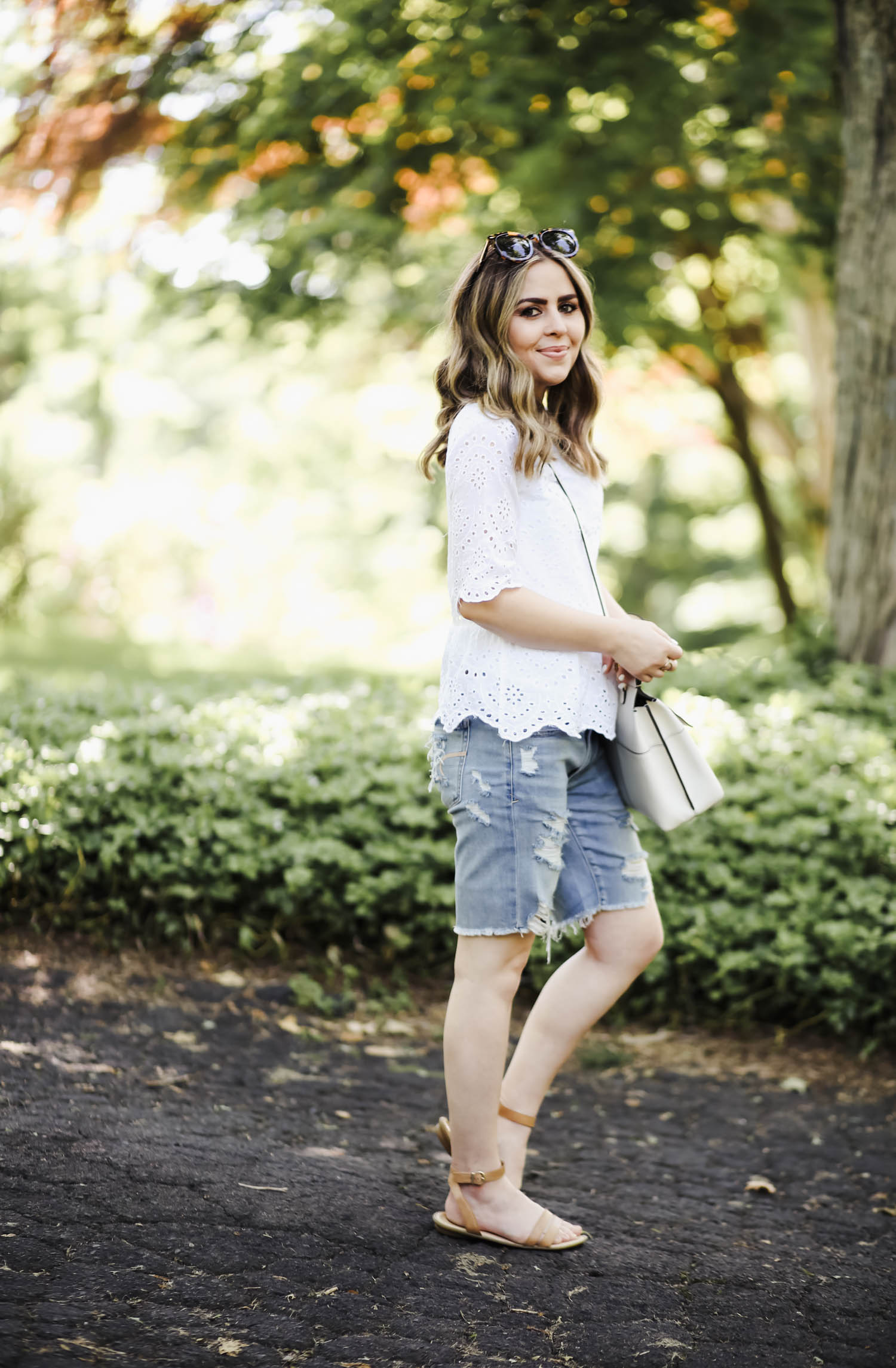the best long shorts for summer and how to style them. - dress cori lynn