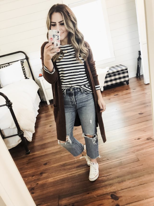 8 ways to Style a Long Cardigan this Fall. - dress cori lynn