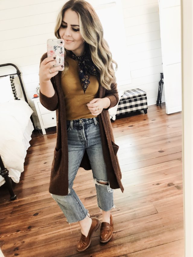 8 ways to Style a Long Cardigan this Fall. - dress cori lynn