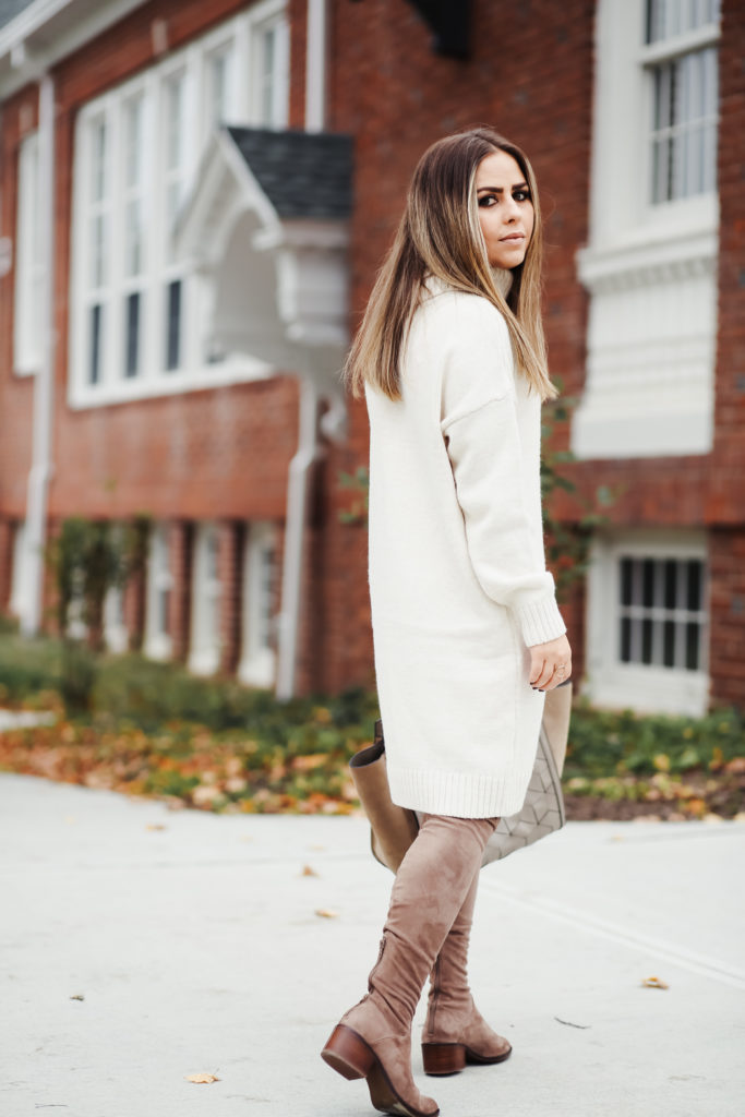 the perfect fall sweater dress. - dress cori lynn