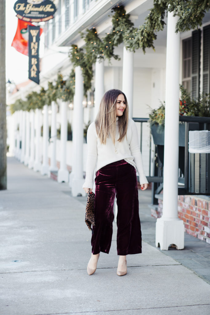 2 easy ways to style velvet pants. - dress cori lynn