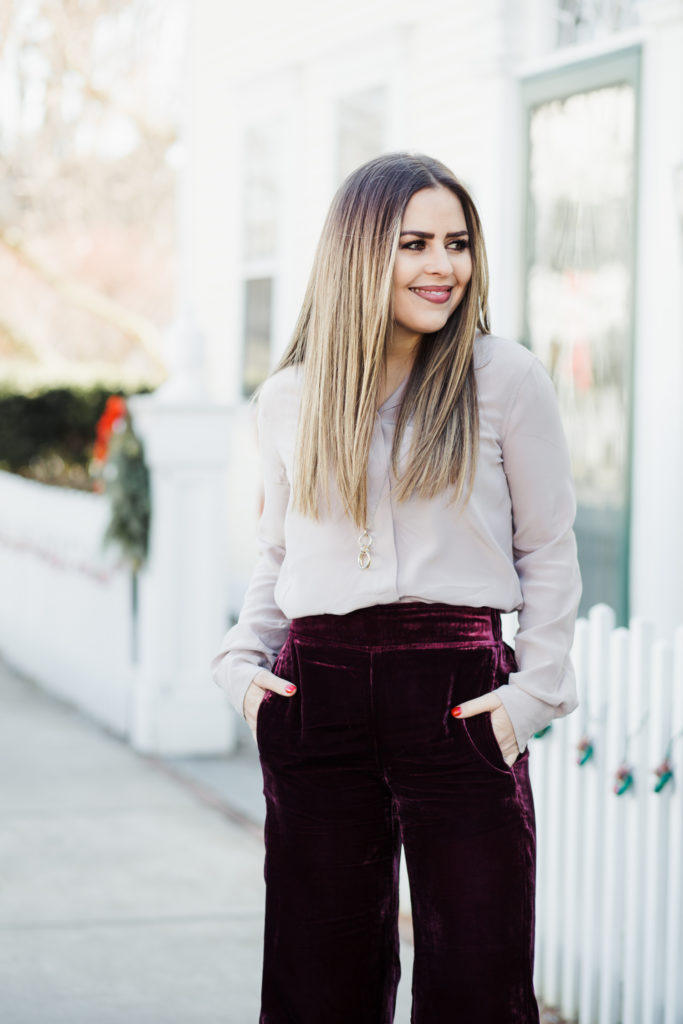 Holiday Outfit Idea #1: Velvet