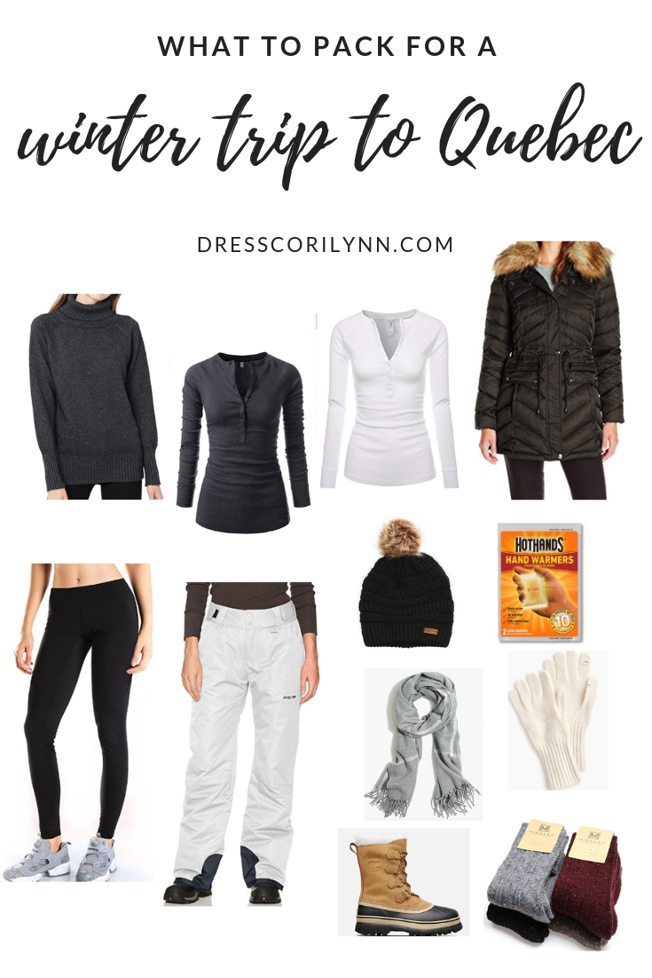 What to pack for a winter trip to Quebec. - dress cori lynn