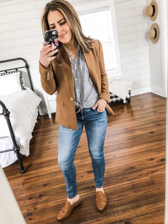 15 ways to style a camel blazer. - dress cori lynn