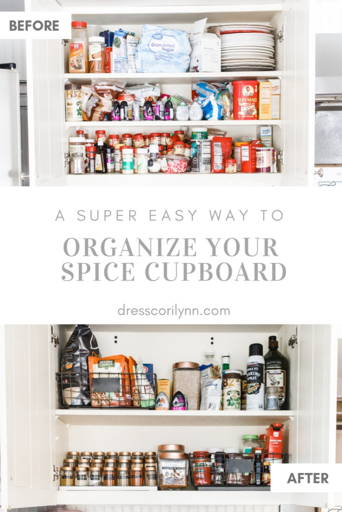 a super easy way to organize your spice cupboard, and why doing mine ...