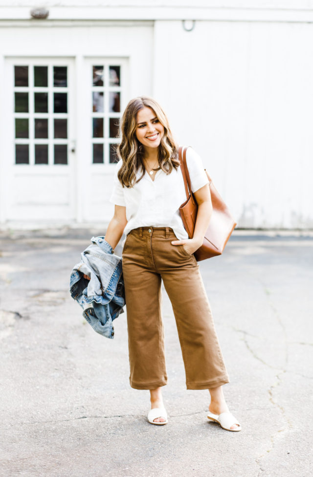 THE best cropped wide-leg pants ever. - dress cori lynn