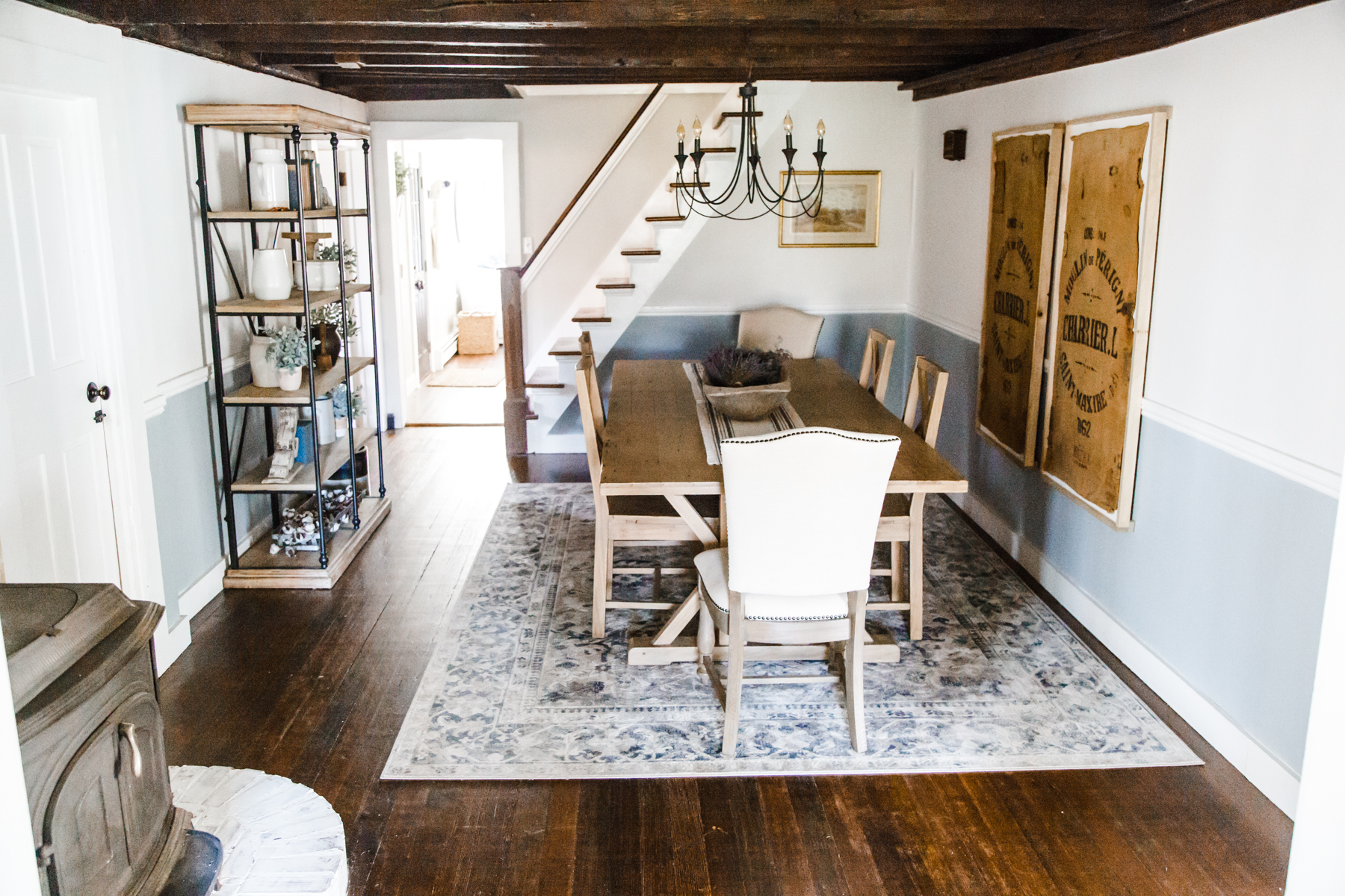 rustic french farmhouse dining room