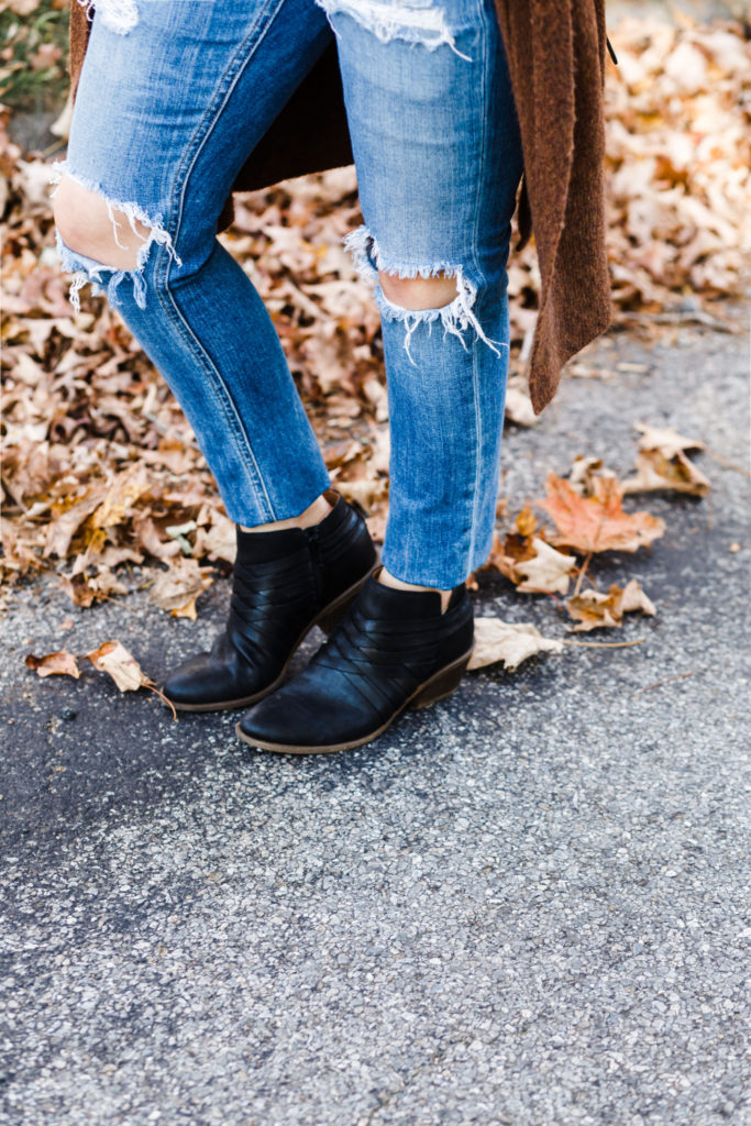 4 simple tips for styling booties in the fall. - dress cori lynn