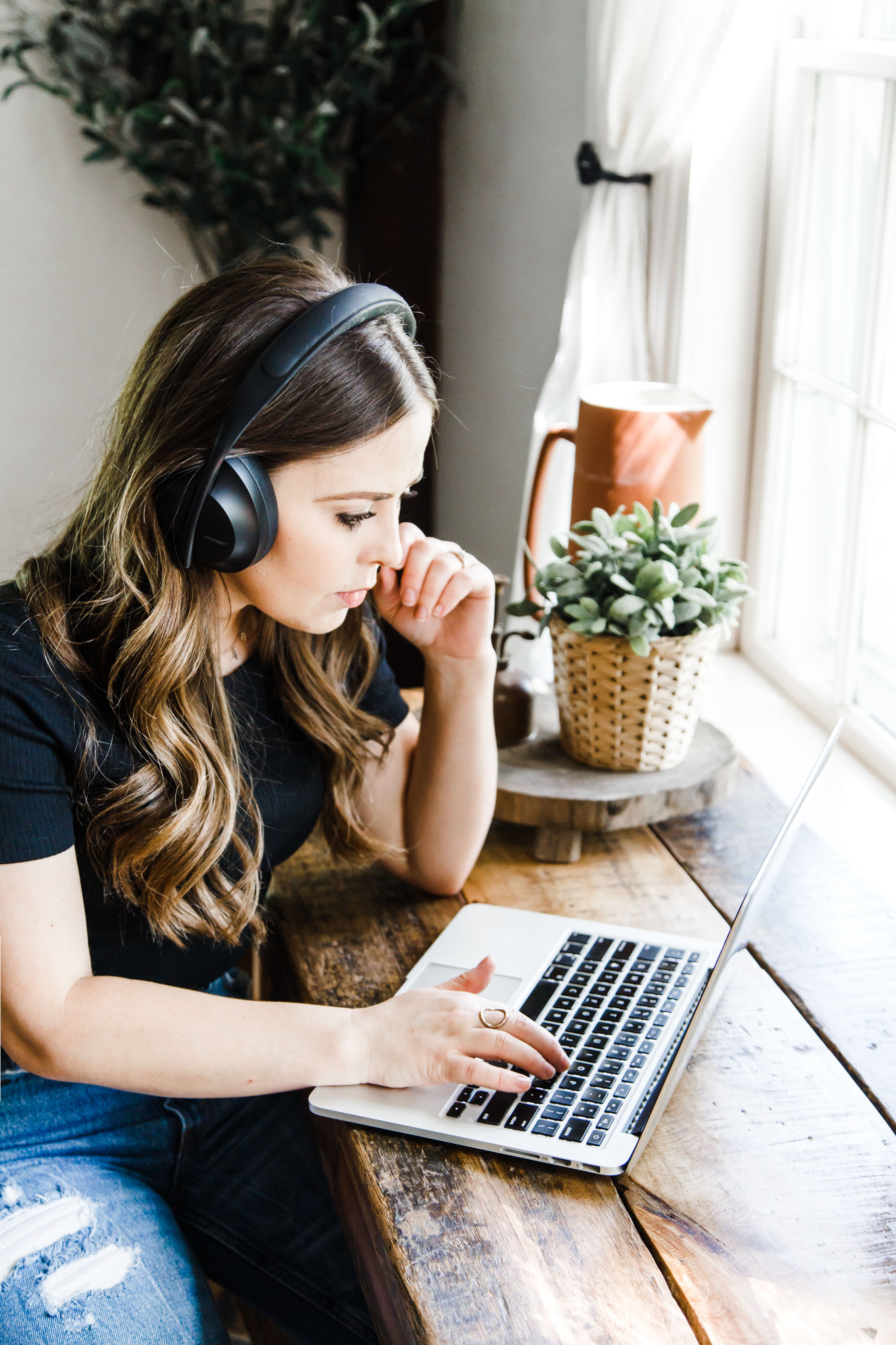 my 1 tool for working from home effectively. dress cori lynn