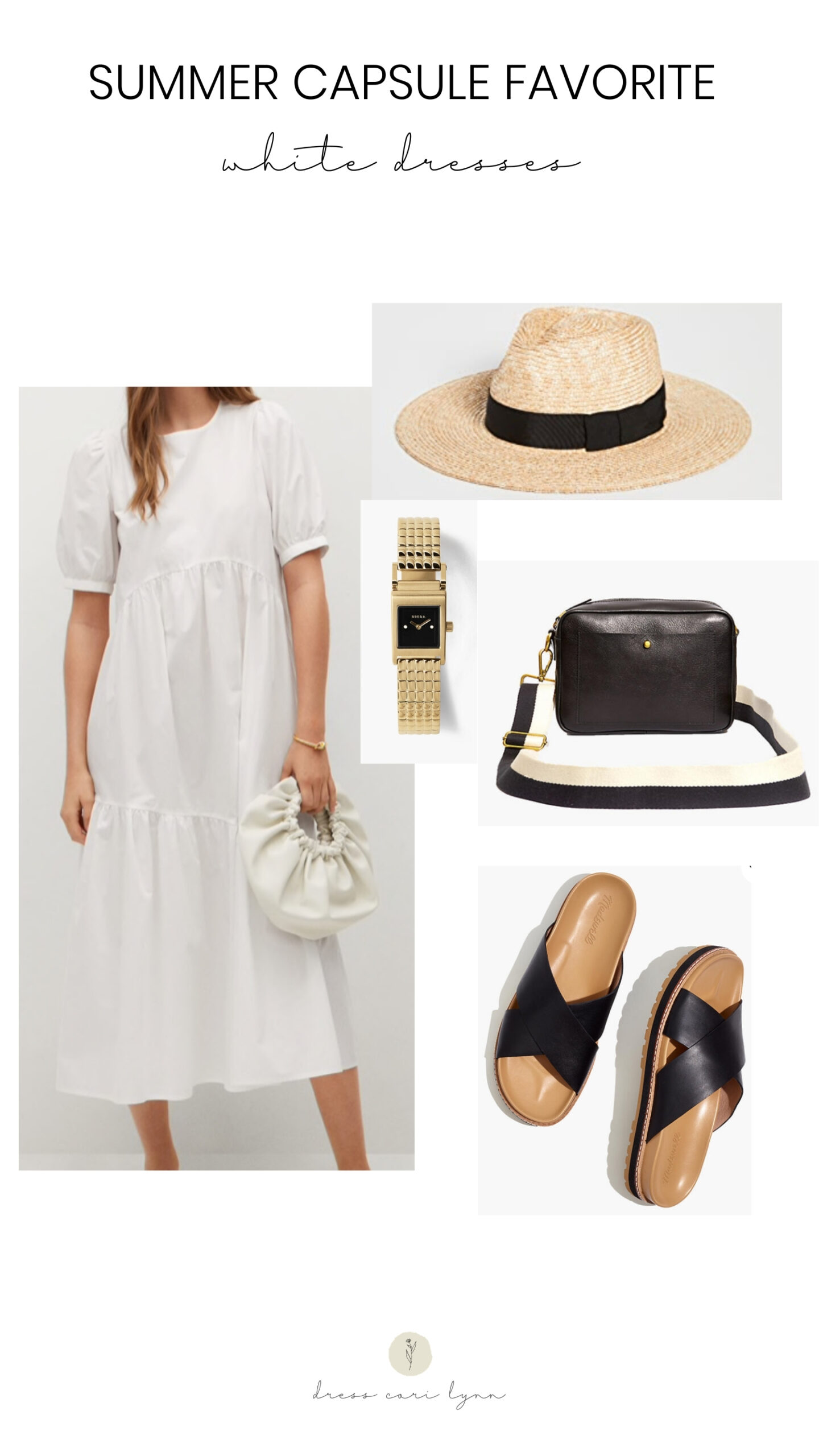 summer capsule favorite: white dresses. - dress cori lynn