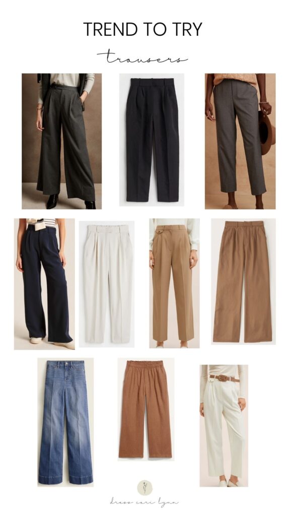 trend to try: trousers. - dress cori lynn
